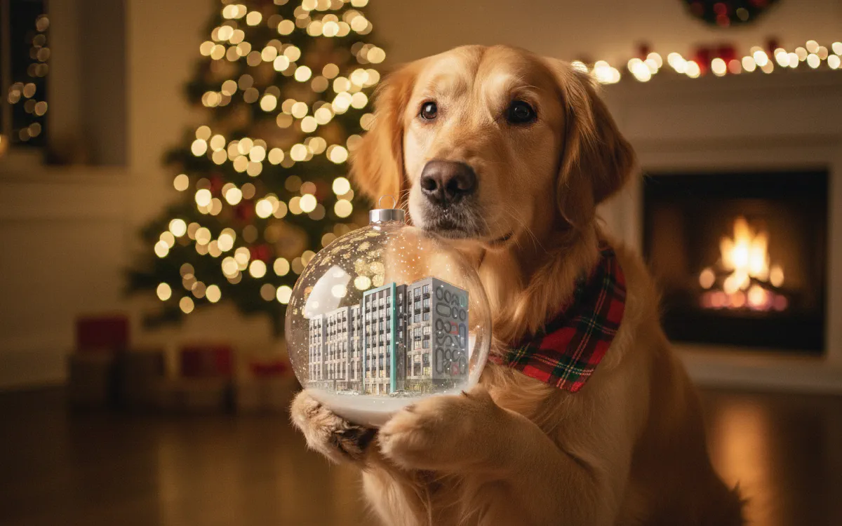 Игровой зимний визуал для digital-кампании