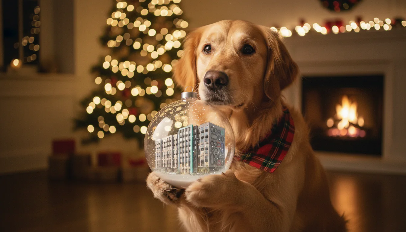 Игровой зимний визуал для digital-кампании